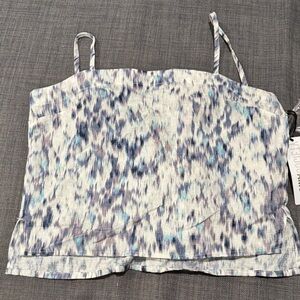 Stylish Blue Patterned Women's Top